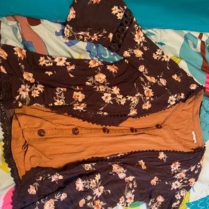Maurices set cardigan and tank top